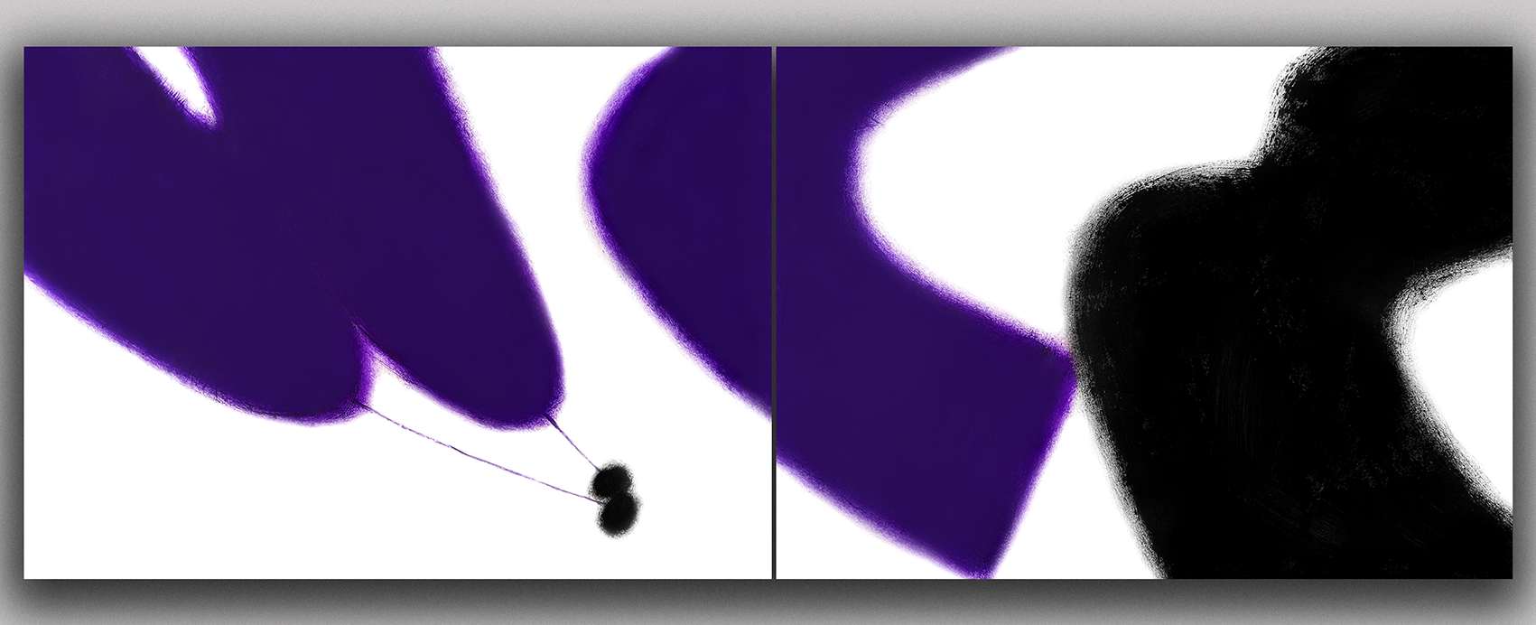 Rytmus vzdálených věcí II diptych